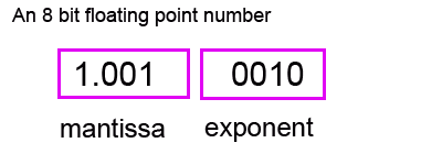format of a floating point number