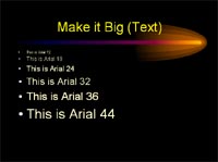 text large