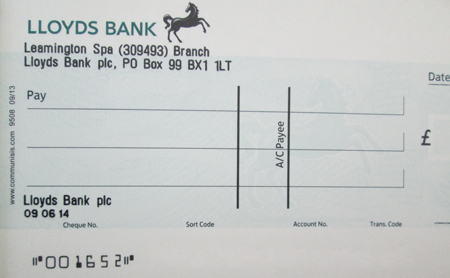 cheque magnetic ink