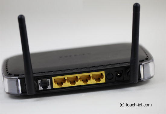 back of wi-fi router